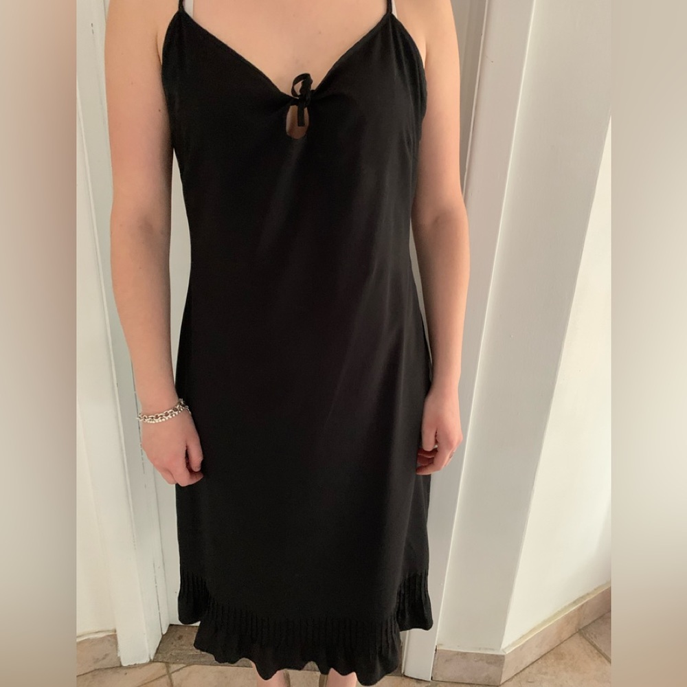 In Touch black dress with detailed on the bottom size 12